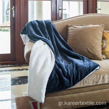 Διπλή πλαϊνή κουβέρτα για τη φανέλα του κρεβατιού Sherpa